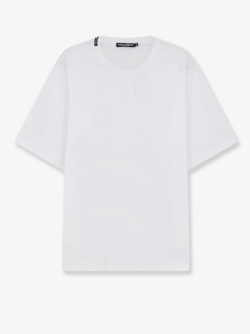 Cotton T-shirt with embroidered logo on the front