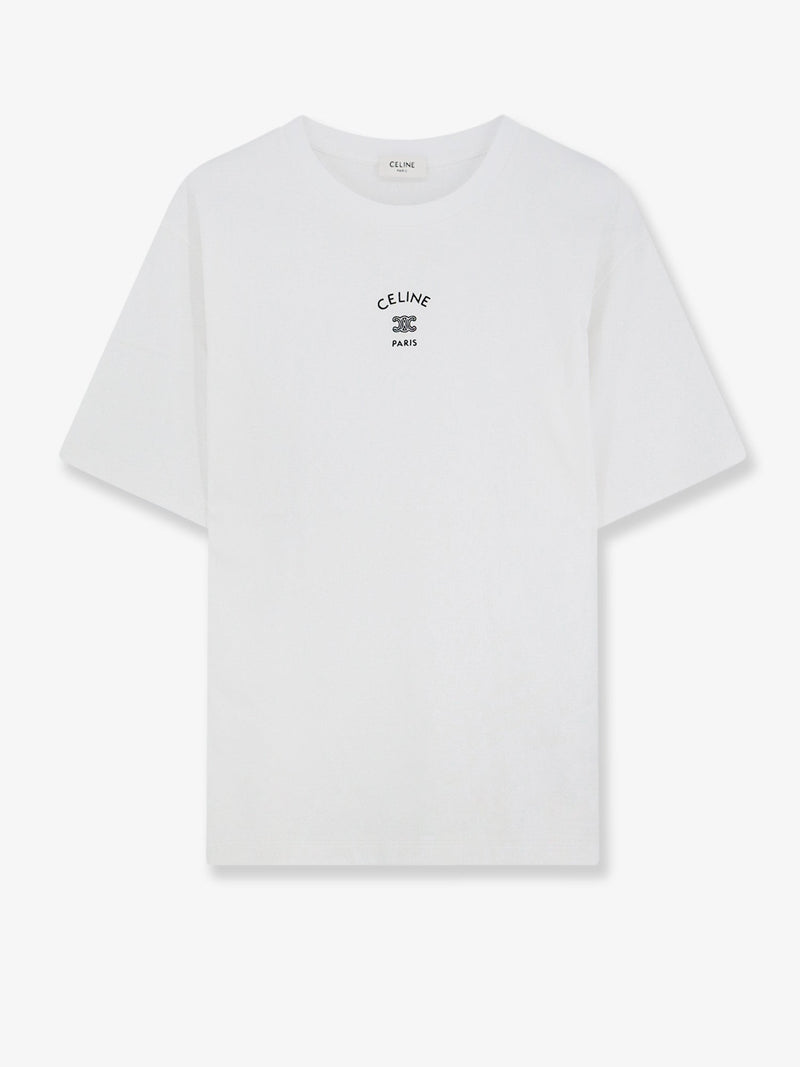 Cotton T-shirt with front lettering logo print