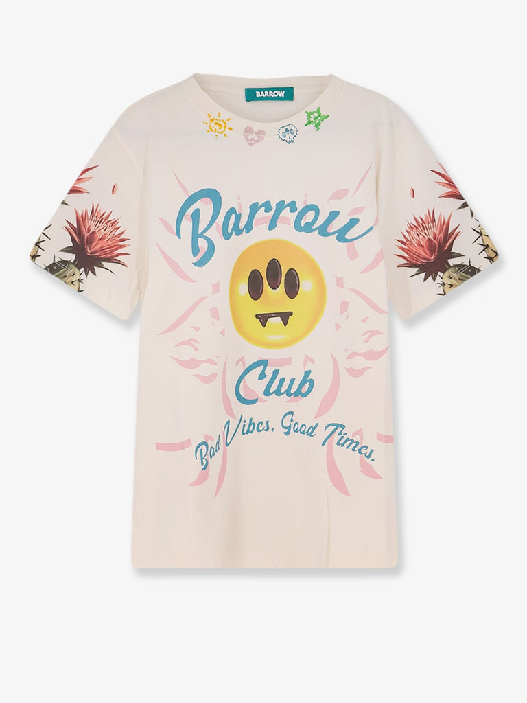 Cotton t-shirt with frontal logo print