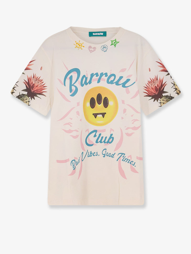 Cotton t-shirt with frontal logo print