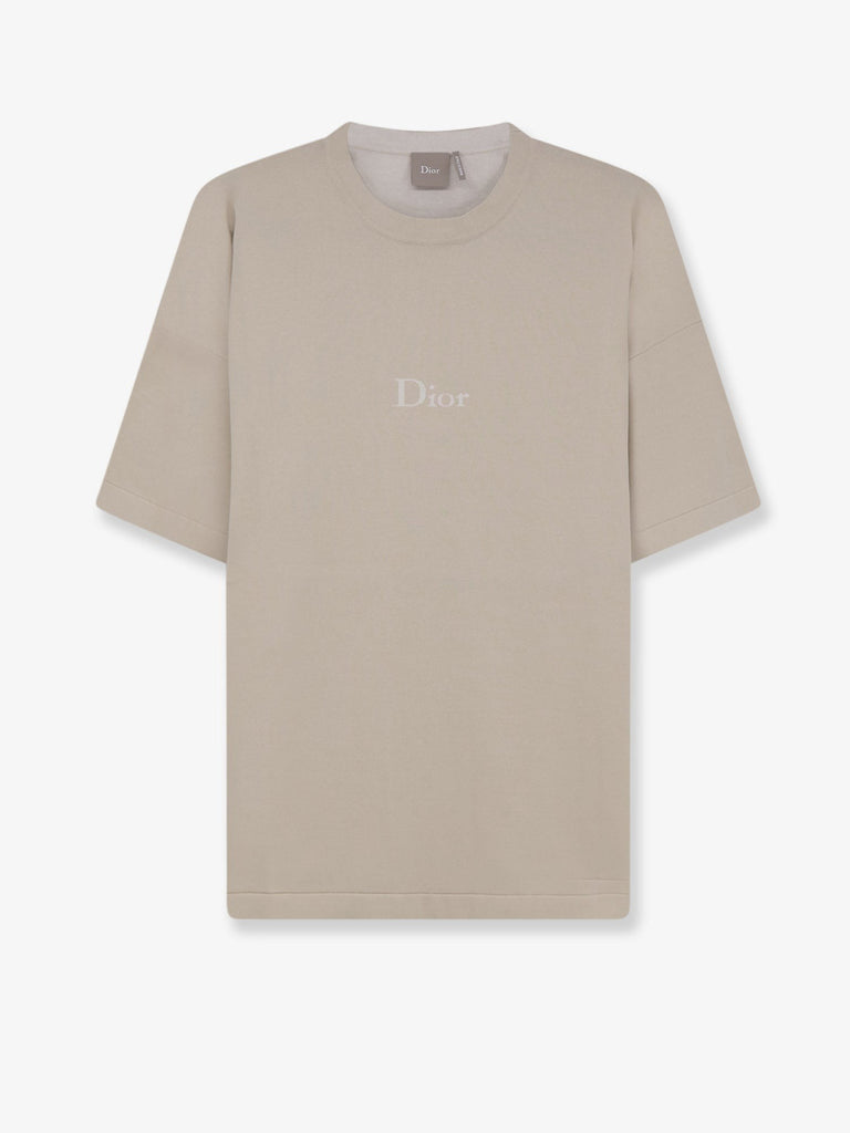 Cotton T-shirt with lettering logo