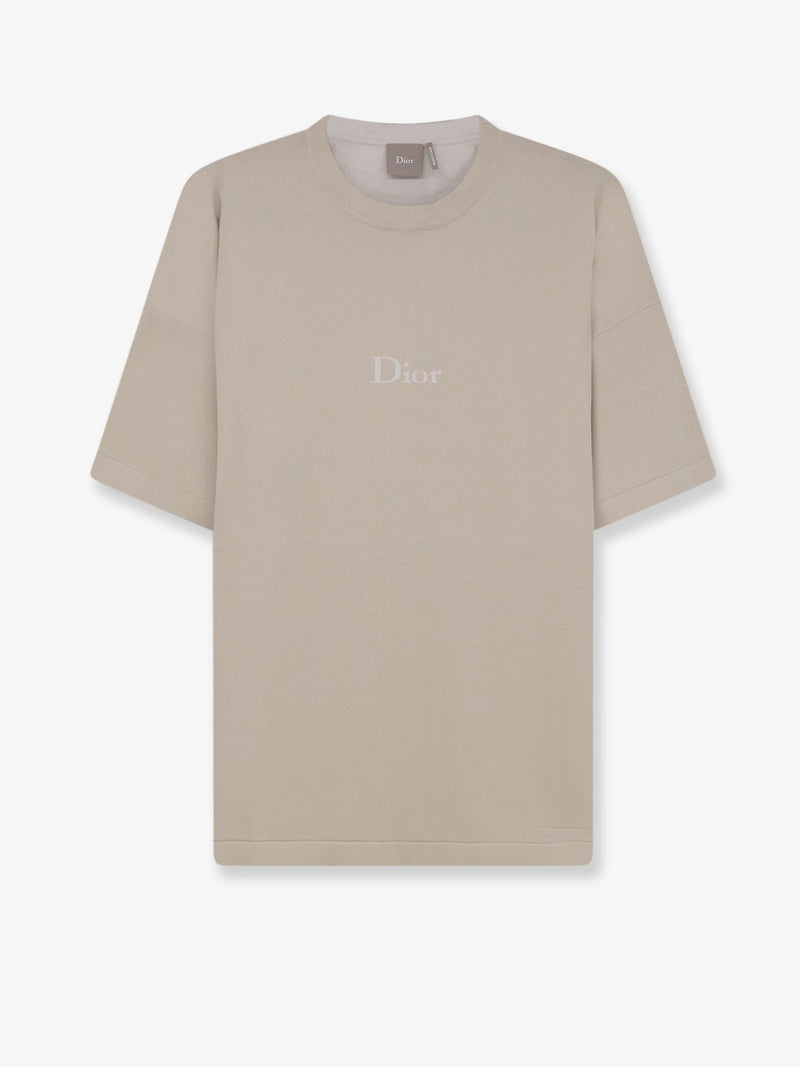 Cotton T-shirt with lettering logo