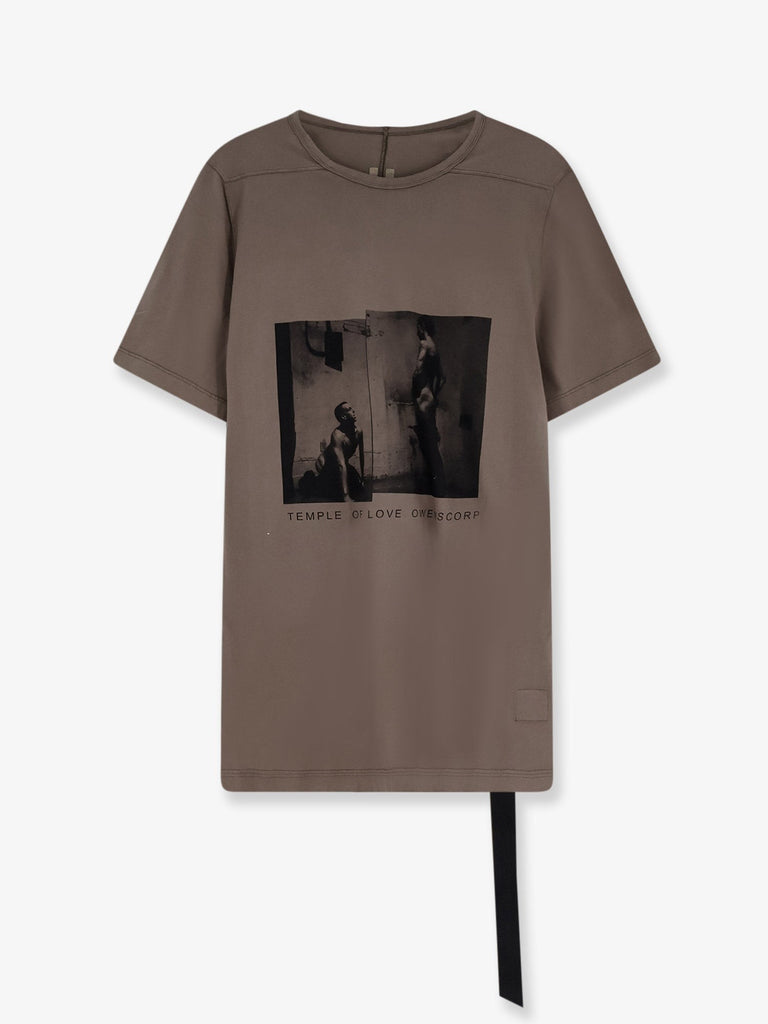 Cotton T-shirt with Level print on the front