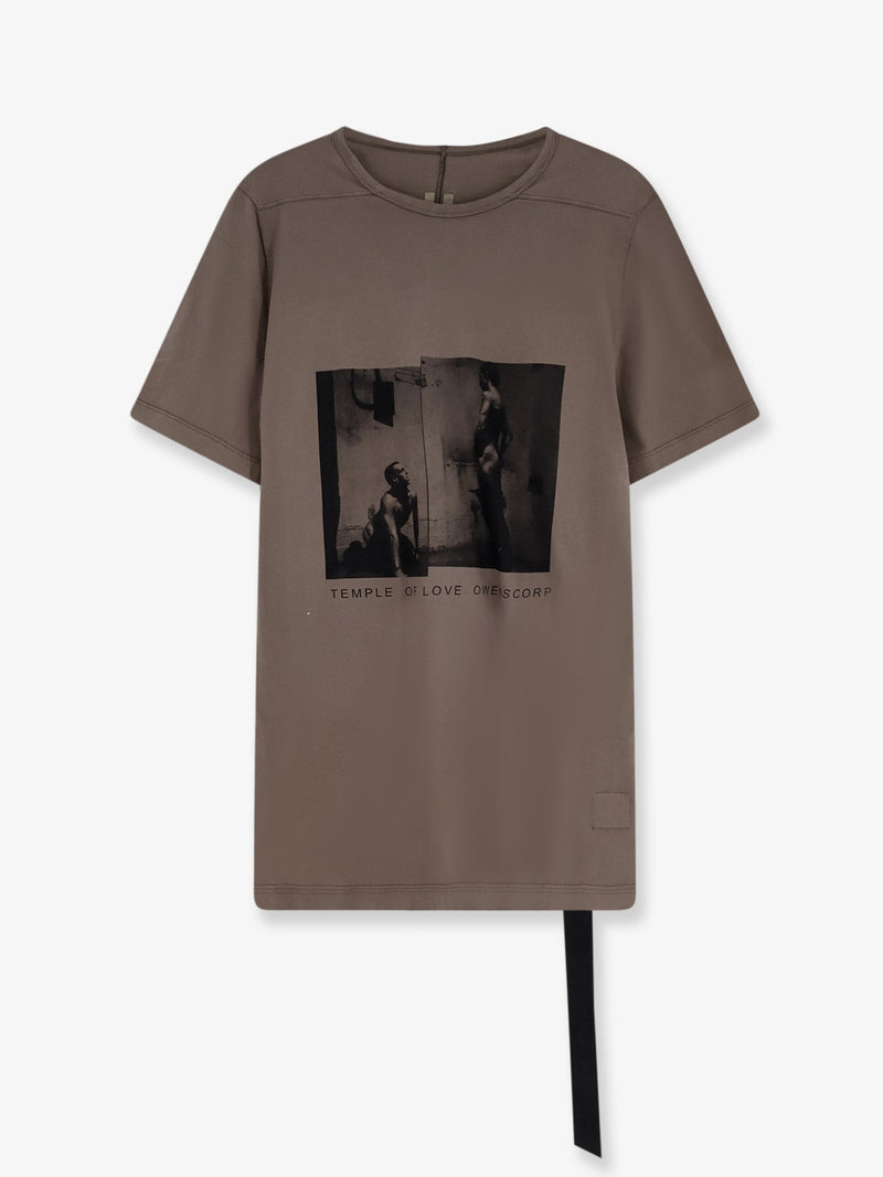 Cotton T-shirt with Level print on the front