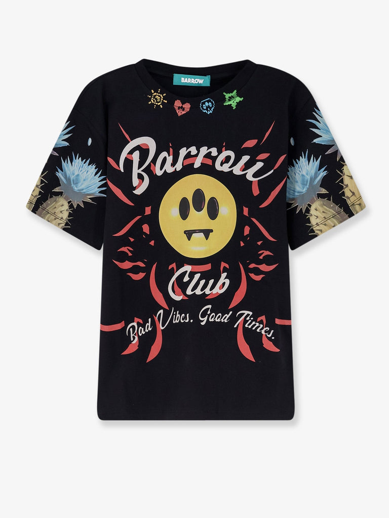 Cotton T-shirt with multicolor front print