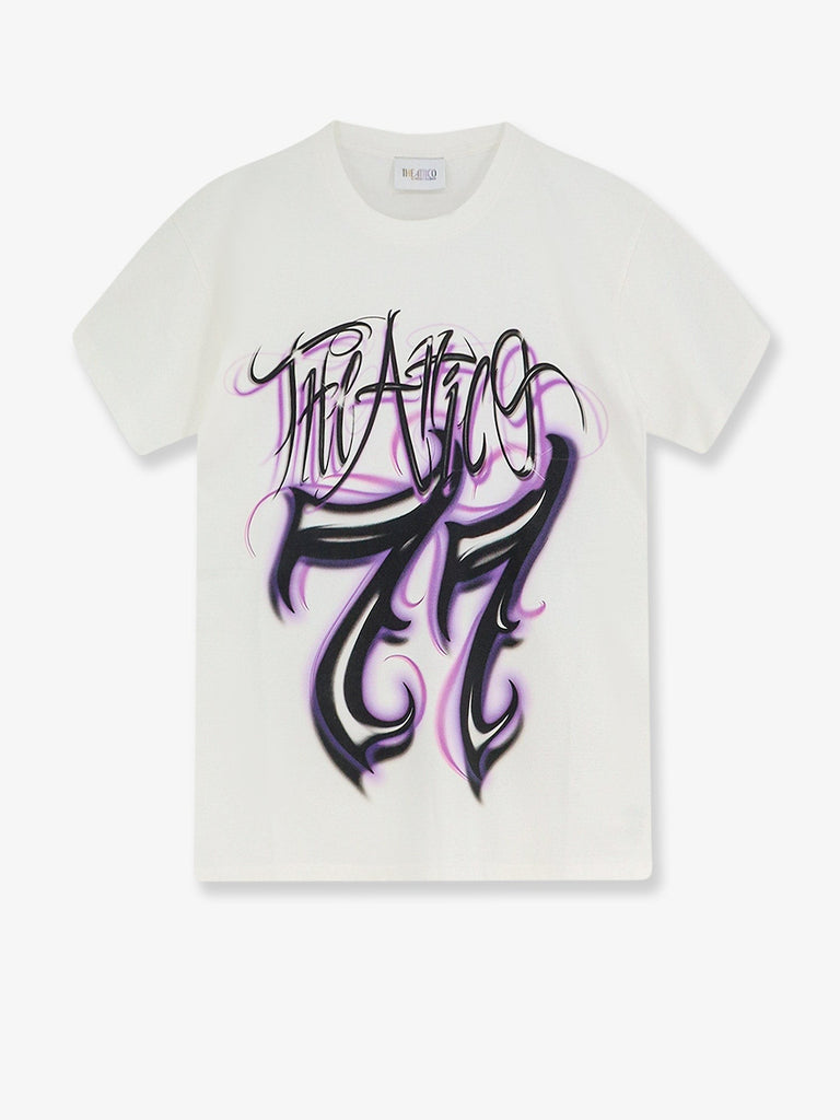 Cotton T-shirt with printed logo on the front