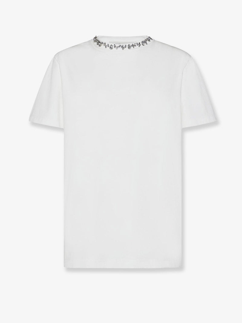 Cotton t-shirt with rhinestones
