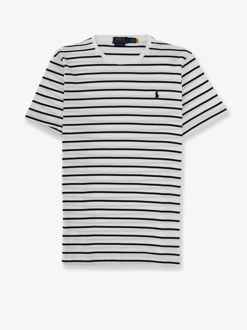 Cotton t-shirt with striped pattern