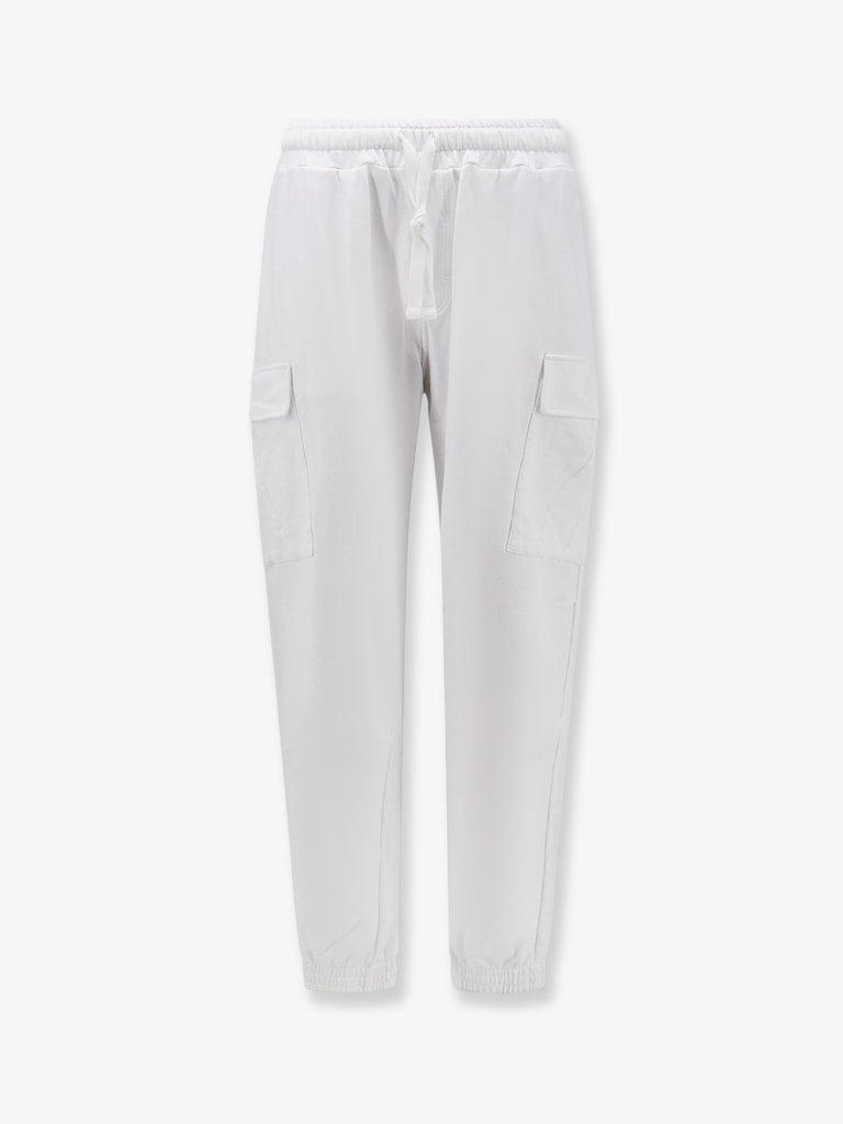 Cotton trousers with embroidered logo on the back