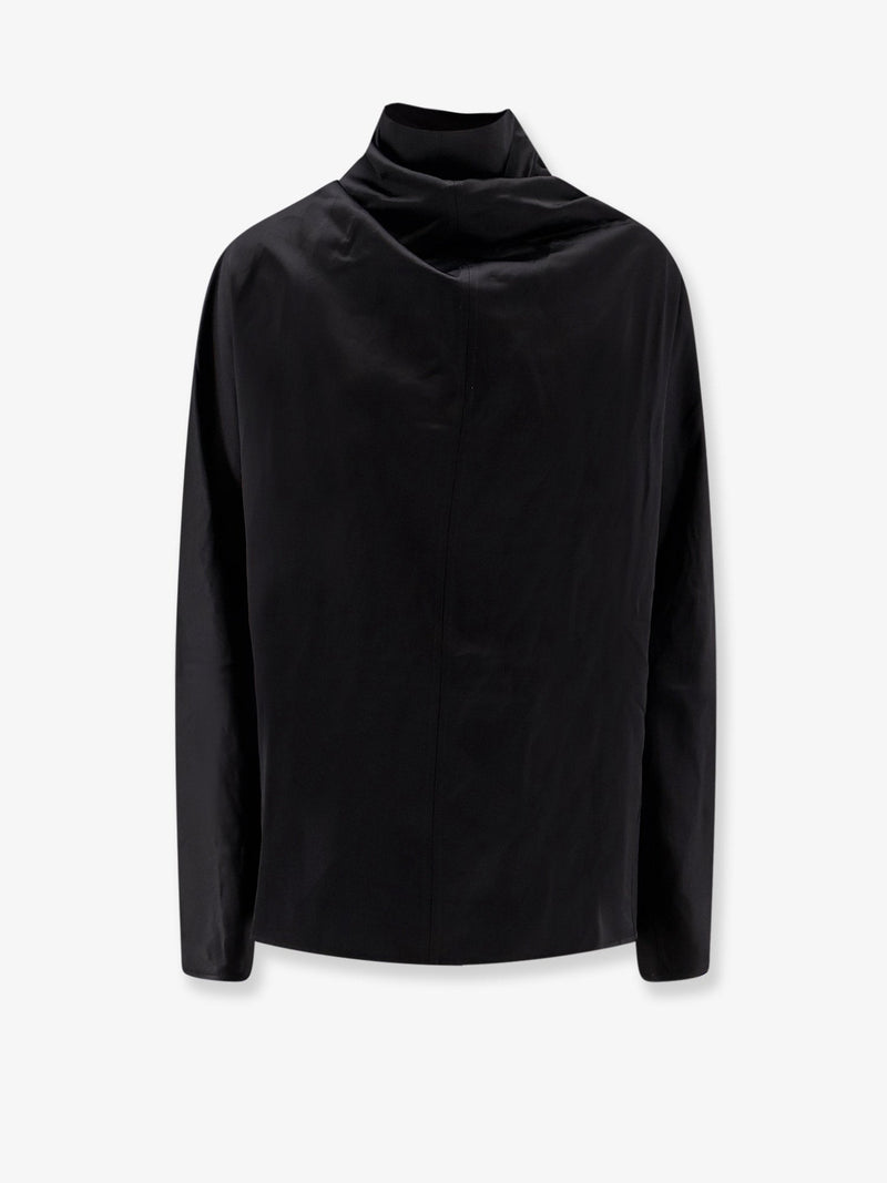 Cowl Neck viscose and linen shirt
