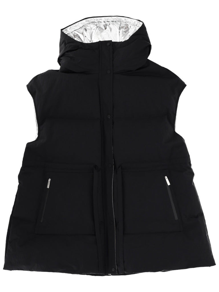 "CRINKLE METALLIC" VEST
