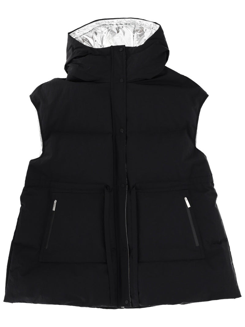 "CRINKLE METALLIC" VEST