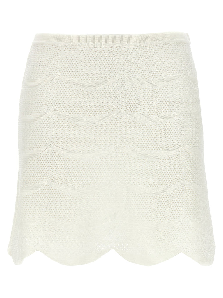 Crochet mini skirt