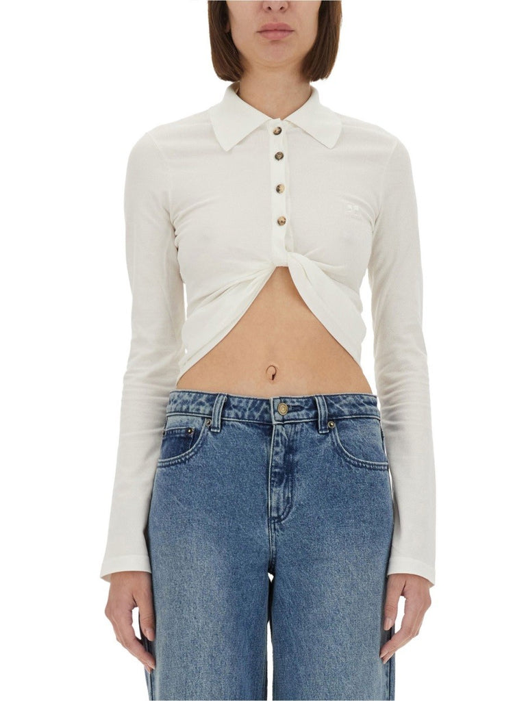CROPPED POLO SHIRT "TWIST"