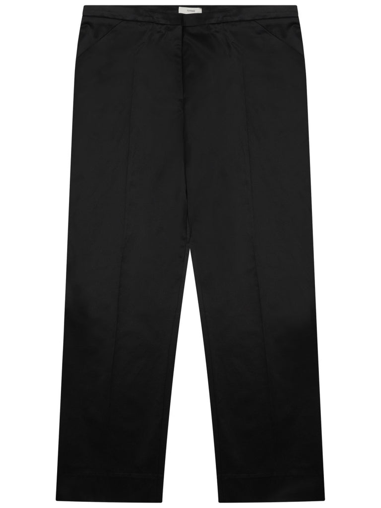 "CROPPED" STRAIGHT PANTS
