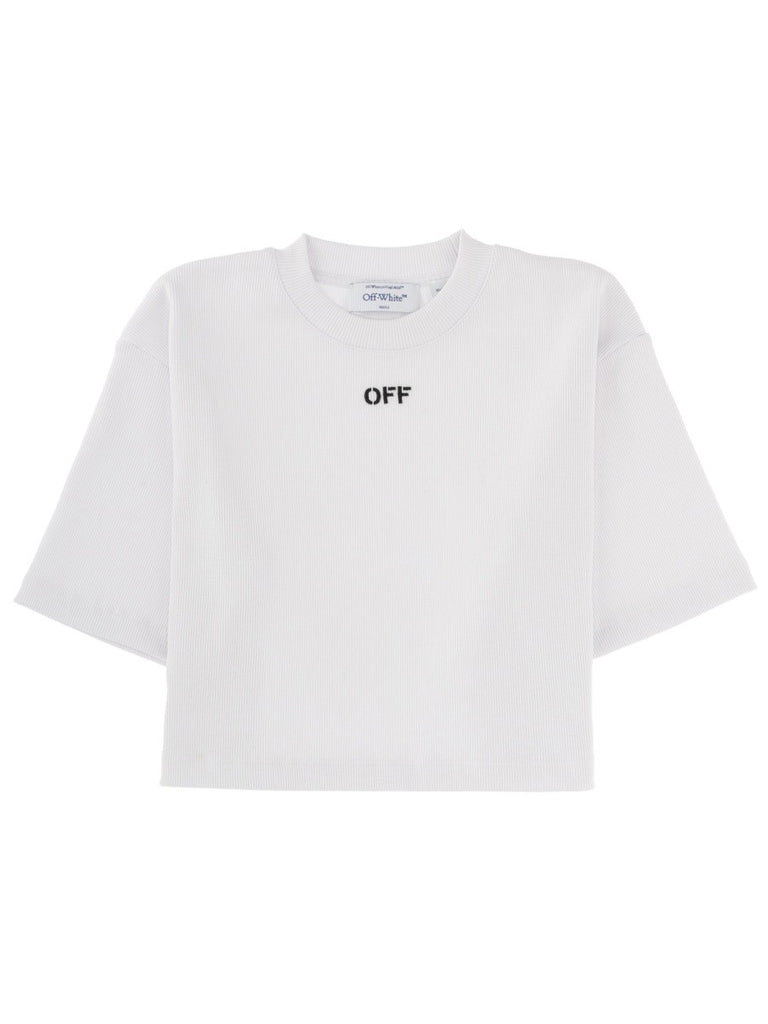 CROPPED T-SHIRT WITH LOGO