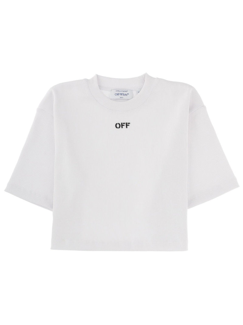 CROPPED T-SHIRT WITH LOGO