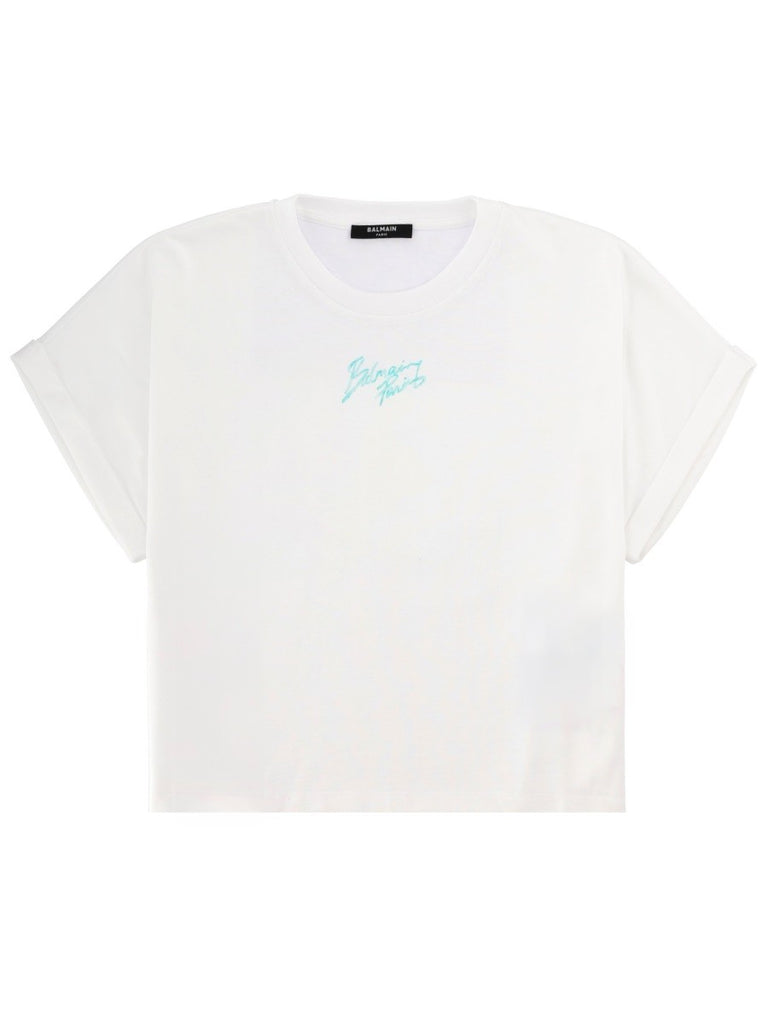 CROPPED T-SHIRT WITH LOGO