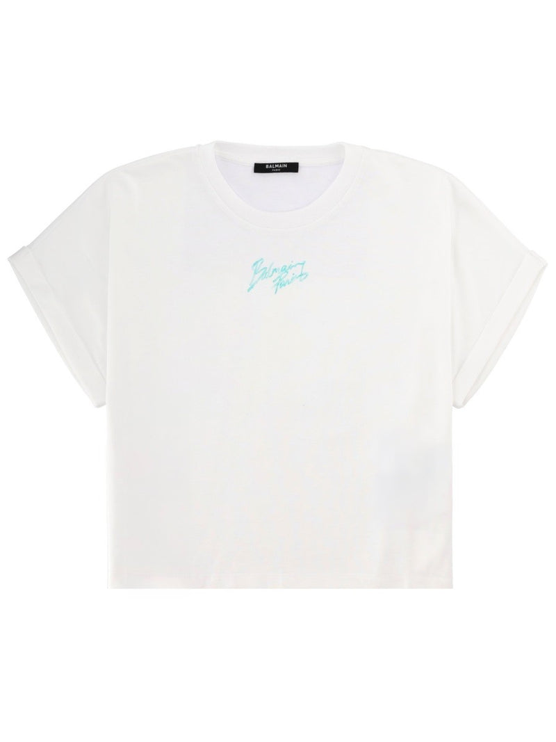 CROPPED T-SHIRT WITH LOGO
