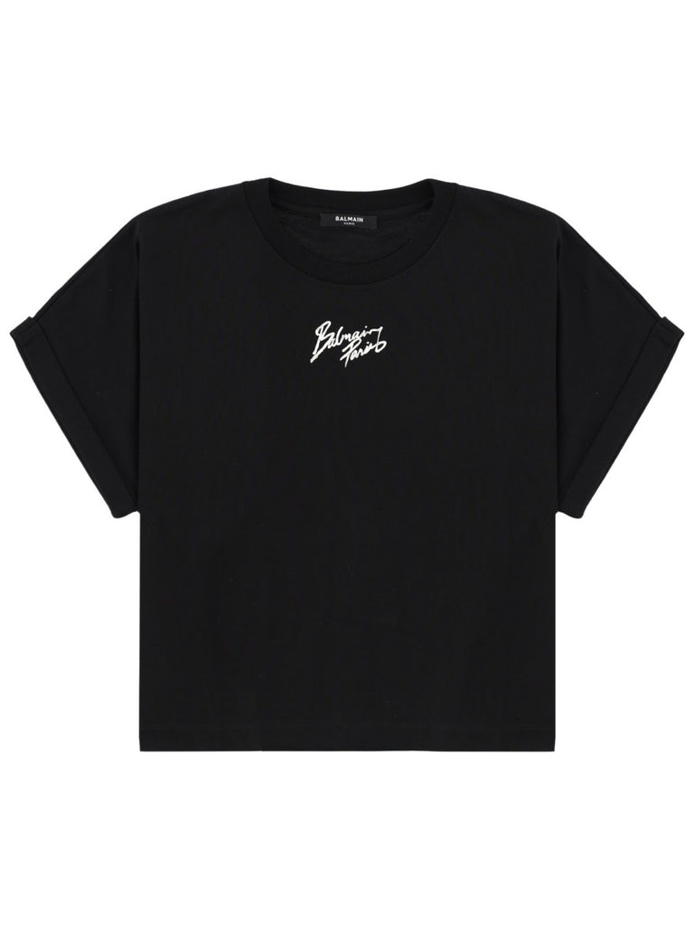 CROPPED T-SHIRT WITH LOGO