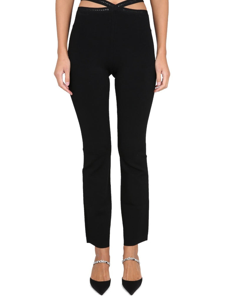 CROSS LEGGINGS WITH LOGO