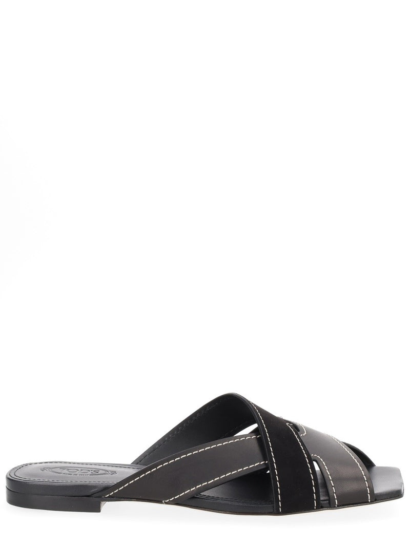 CROSS-STRAP SANDAL