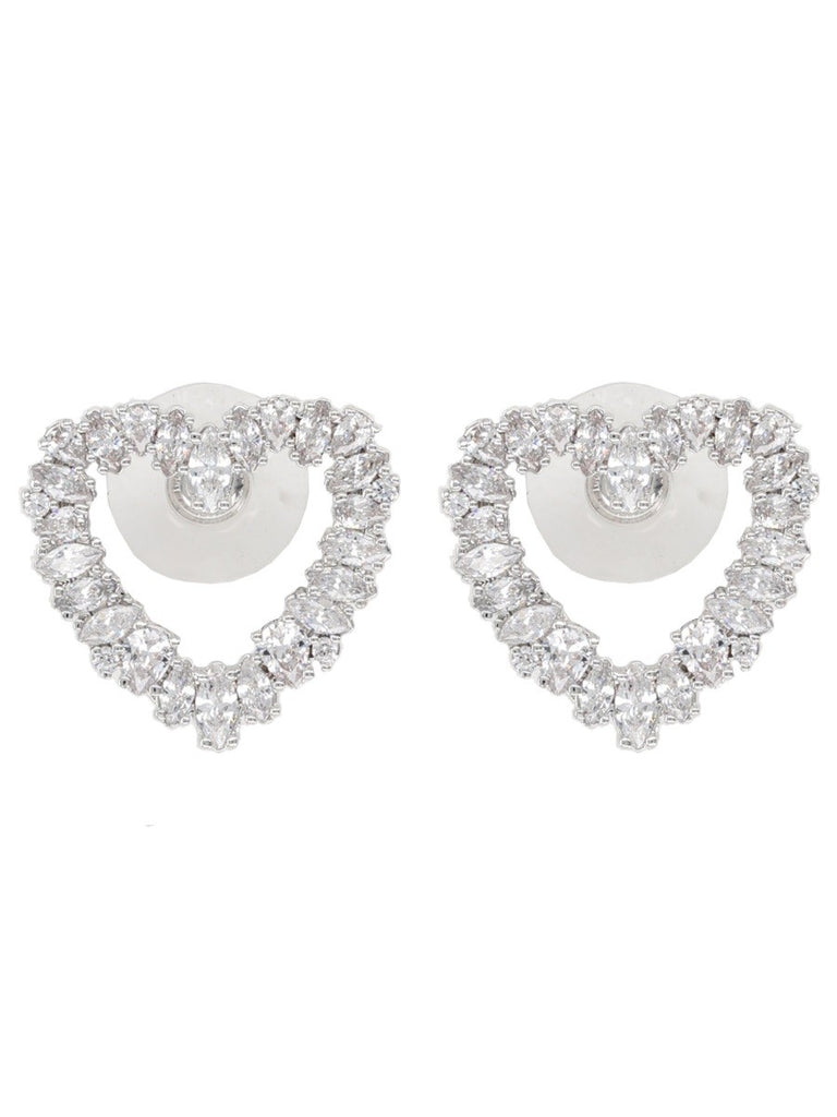 "CRYSTAL HEART" EARRINGS