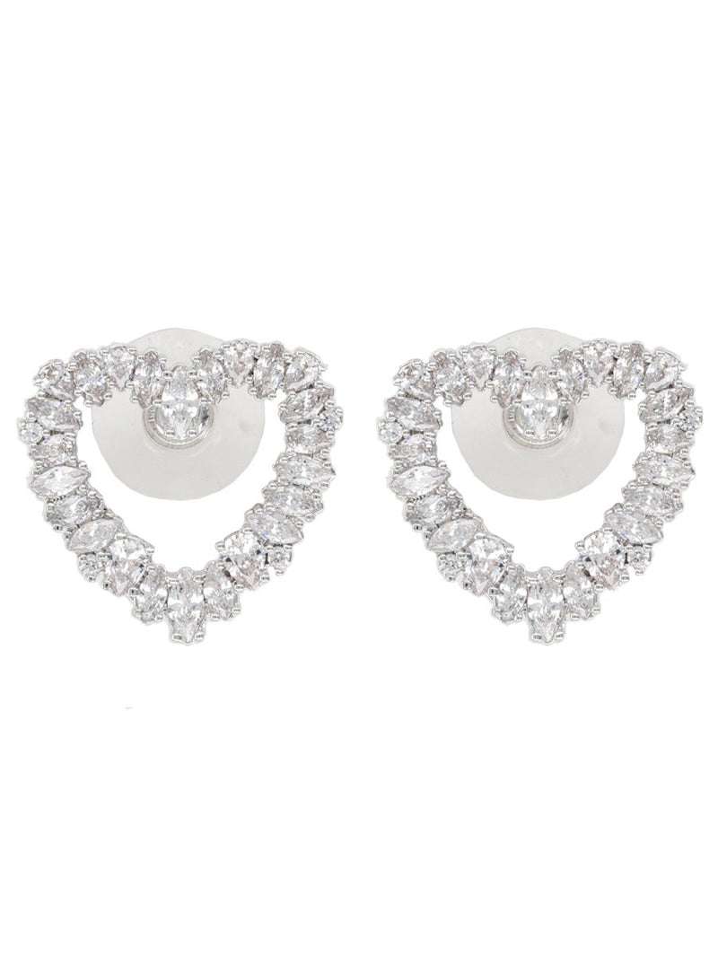 "CRYSTAL HEART" EARRINGS