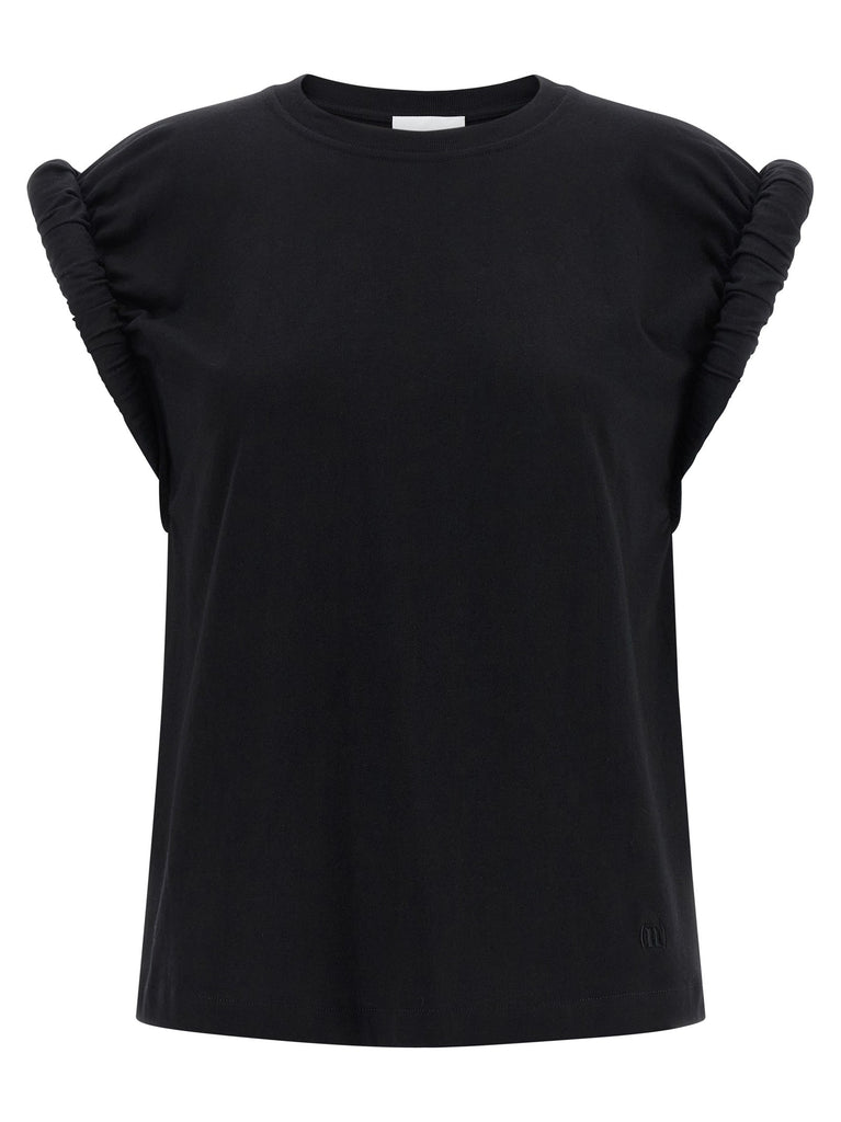 Curled sleeve t-shirt