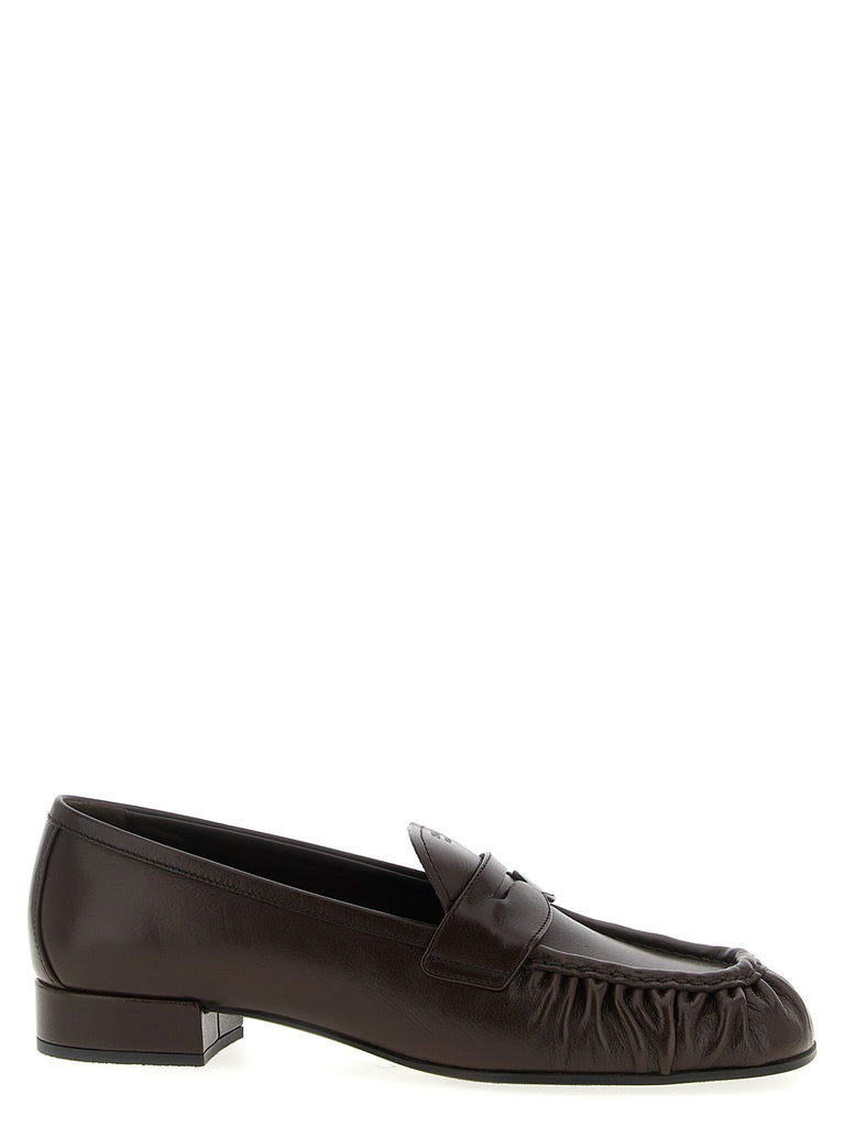 Curled toe moccasins