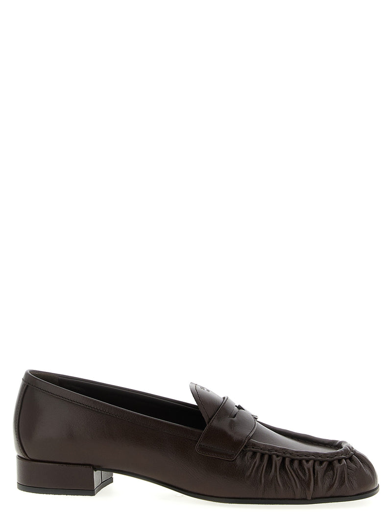Curled toe moccasins
