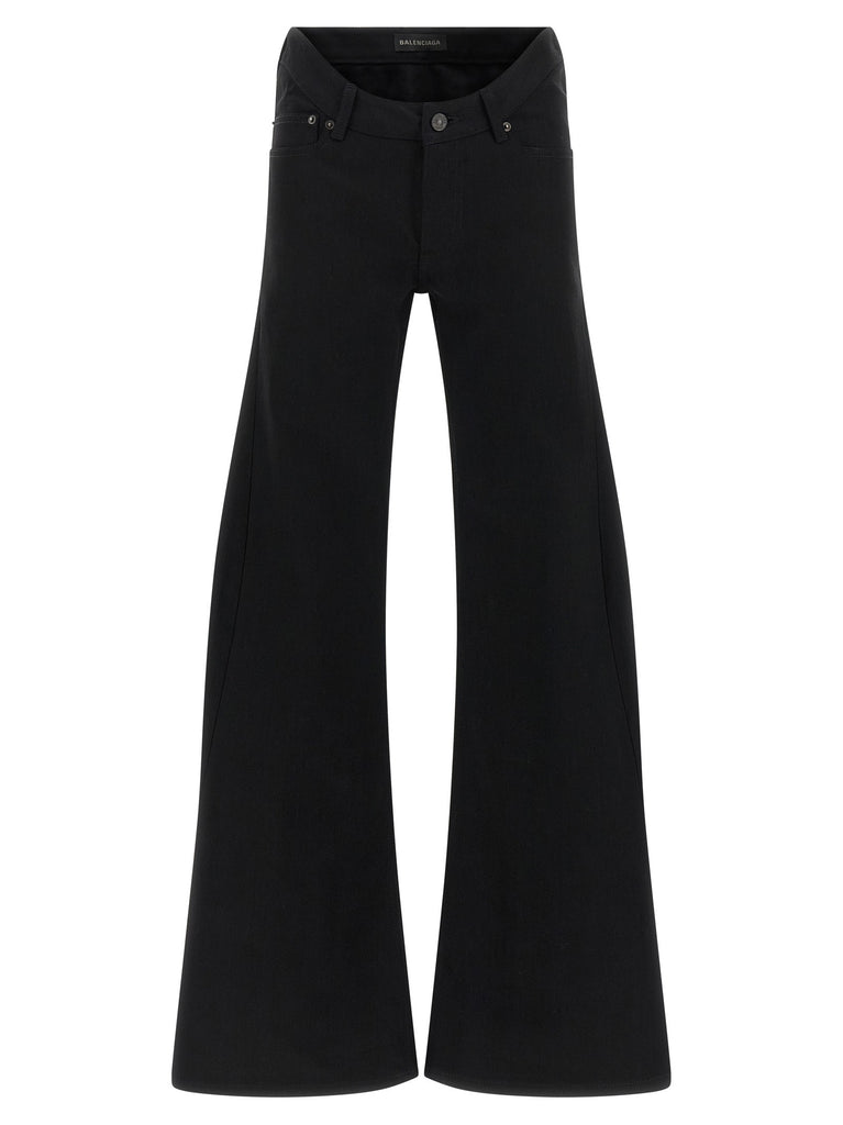 Curved waist jeans