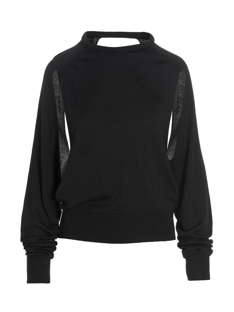 Cut out insert top sweater