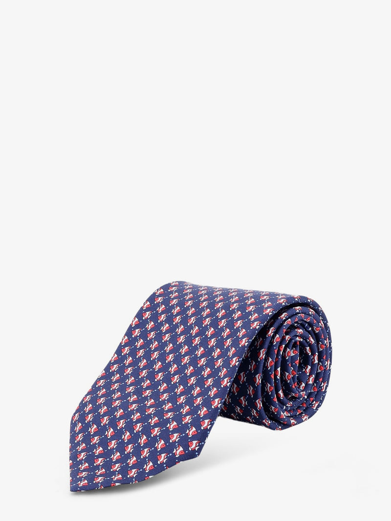 Cyrus silk tie with Shark print