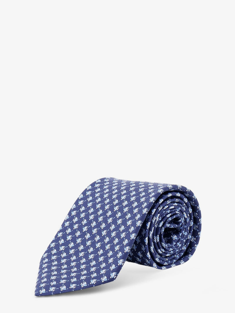 Cyrus silk tie with Shark print
