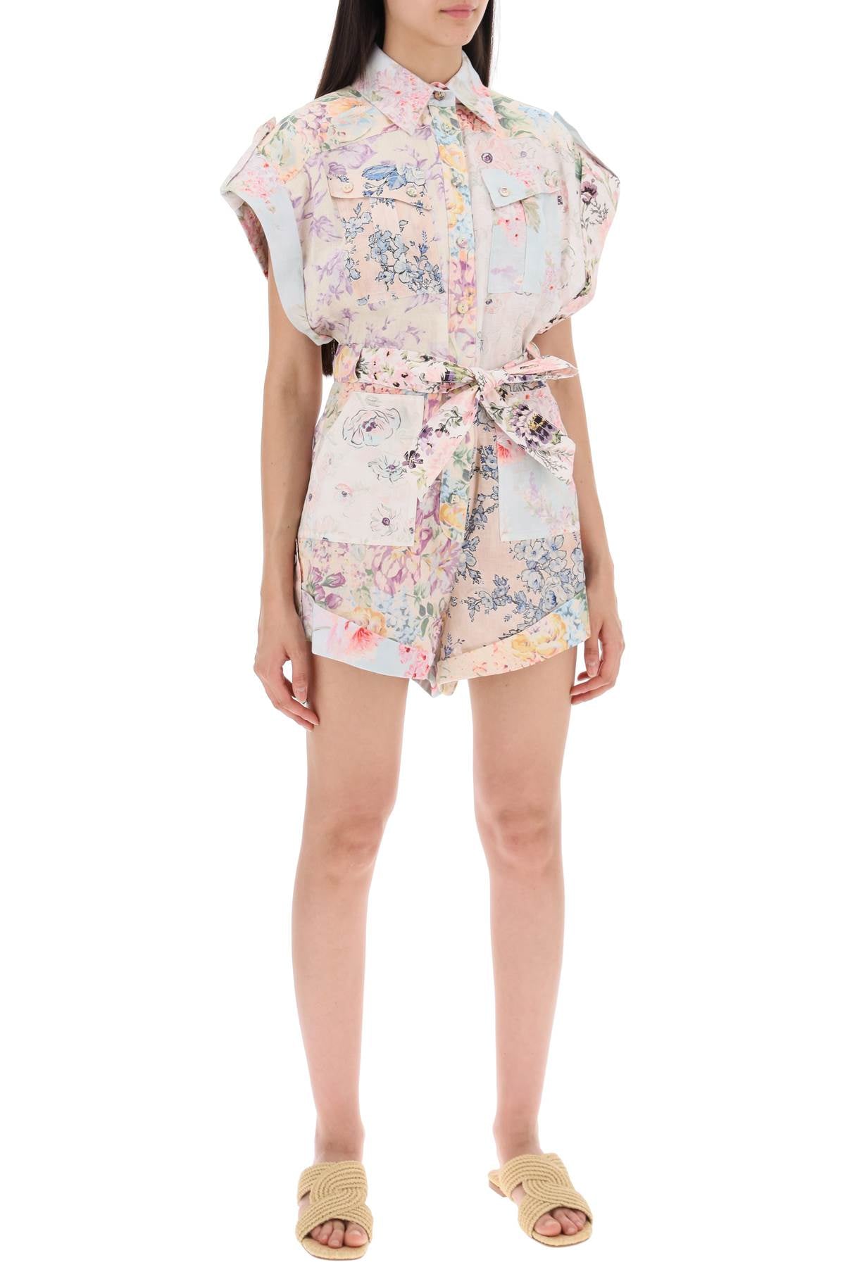 Zimmermann Short Jumpsuit By Halliday   Multicolor