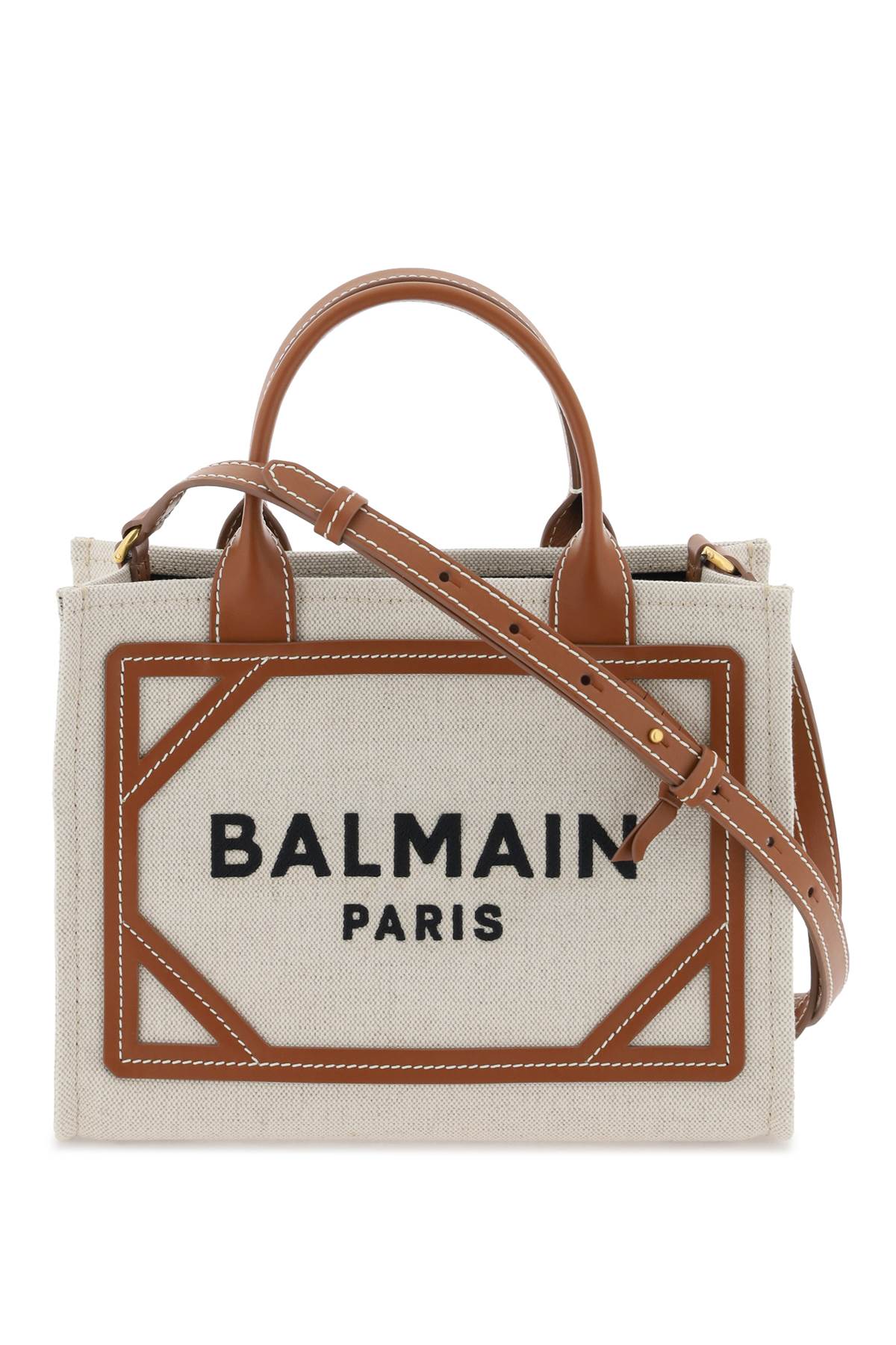 Balmain B Army Tote Bag   Brown