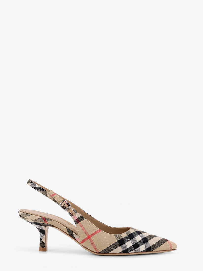 Dame décolleté with check motif