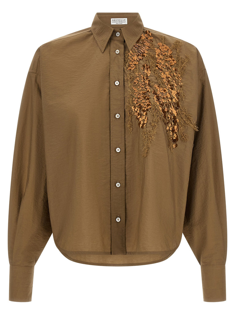 'Dazzling Seabed Embroidery' shirt