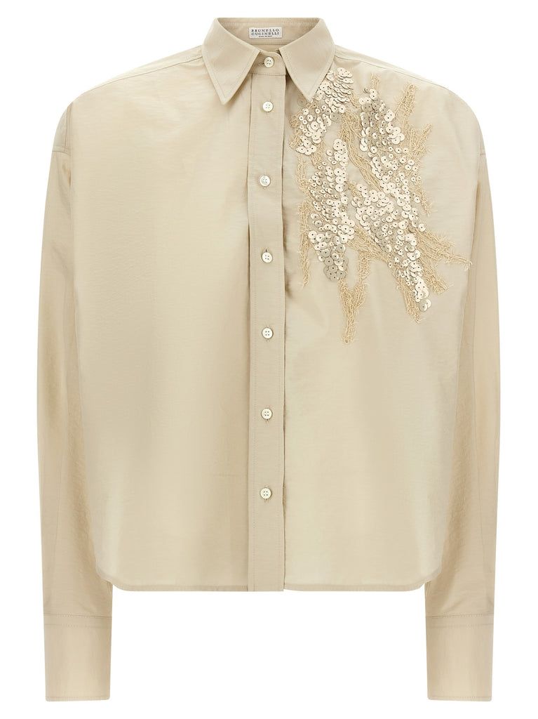 'Dazzling Seabed Embroidery' shirt