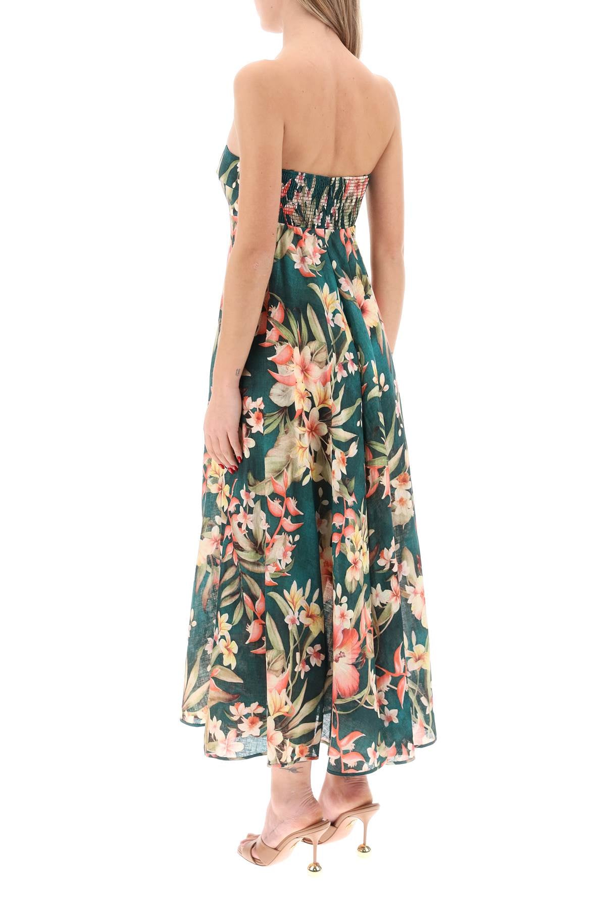 Zimmermann Lexi Floral Maxi Dress   Green