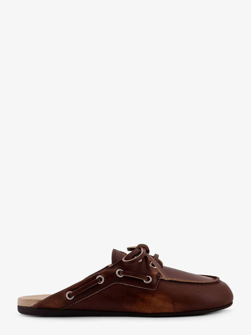 Délavé leather sabot