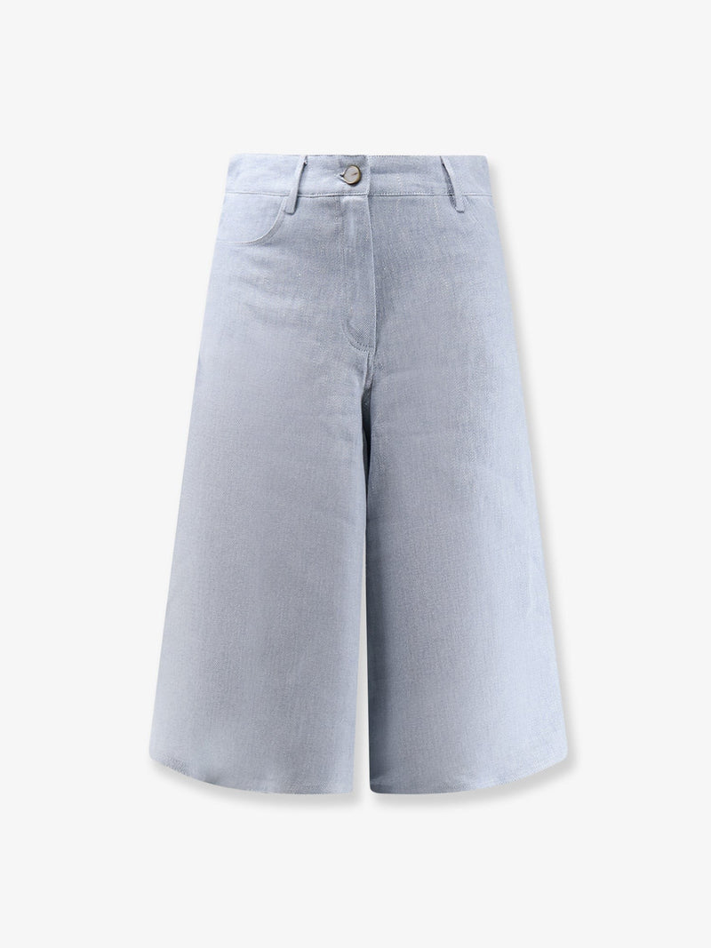 Délavé linen bermuda shorts