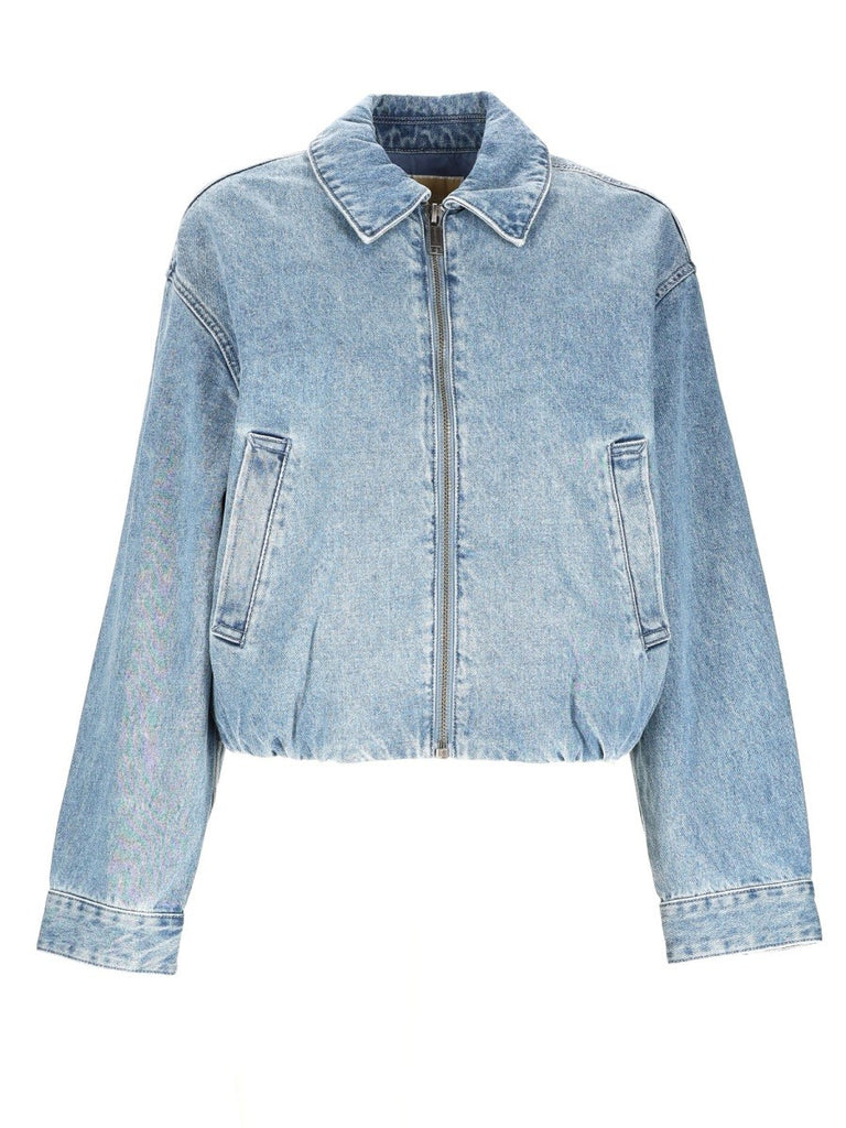 DENIM BOMBER JACKET