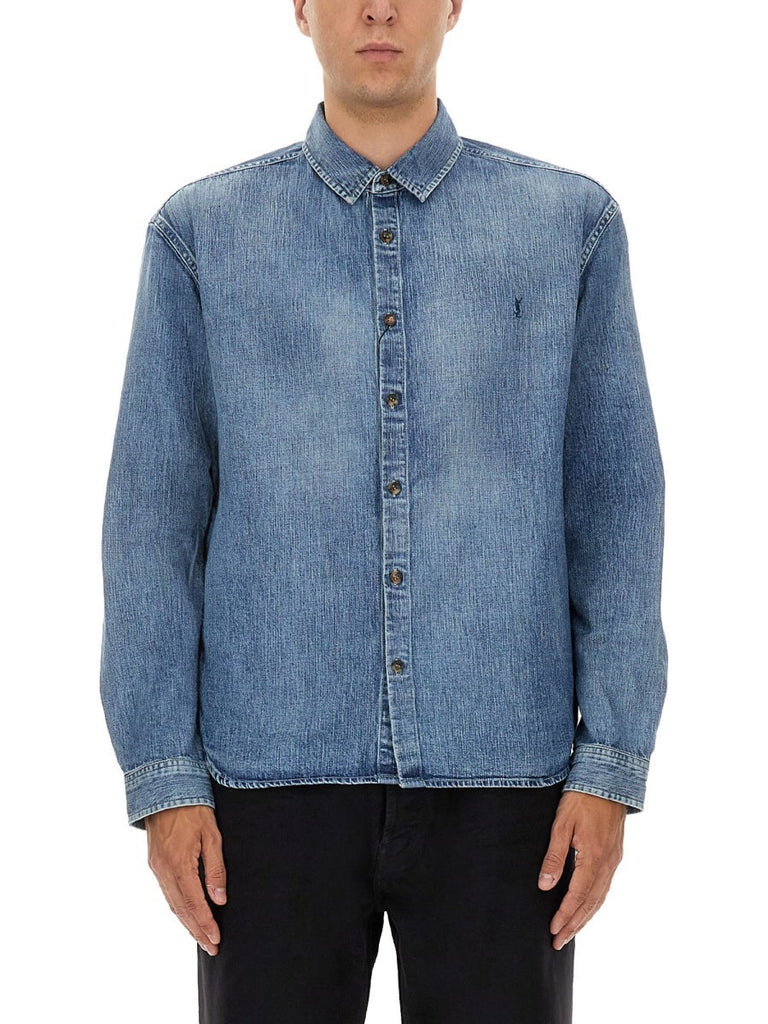 DENIM "CASSANDRE" SHIRT