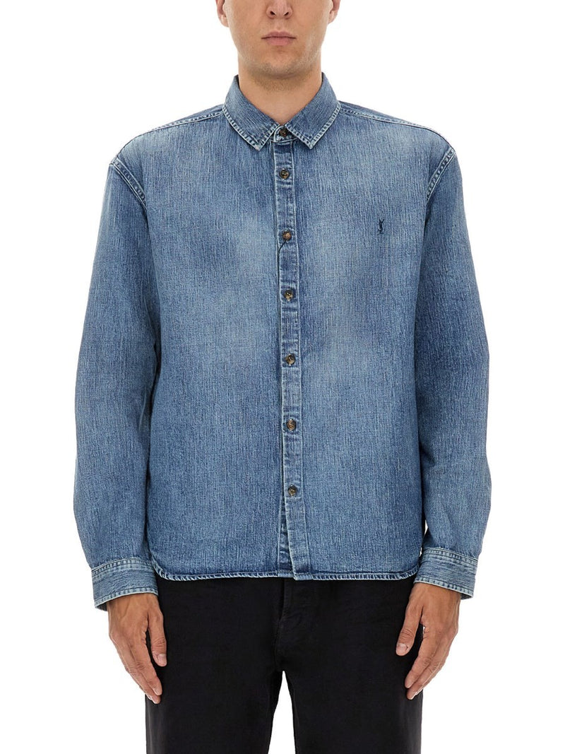 DENIM "CASSANDRE" SHIRT