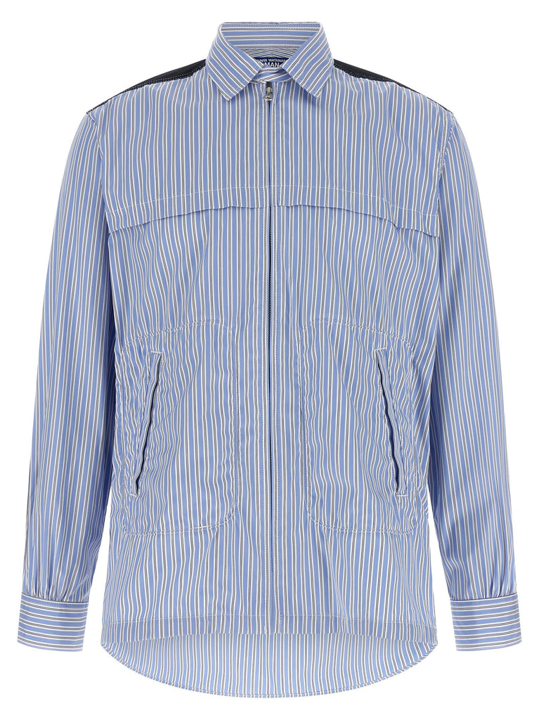 Denim insert shirt