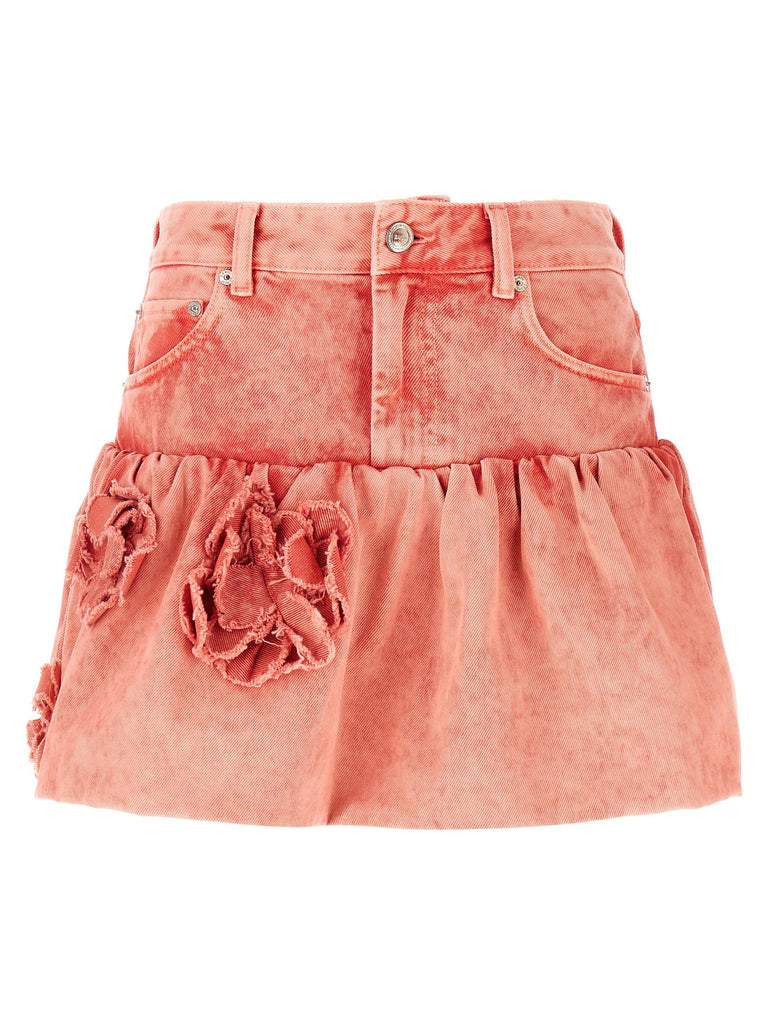 Denim jeans skirt