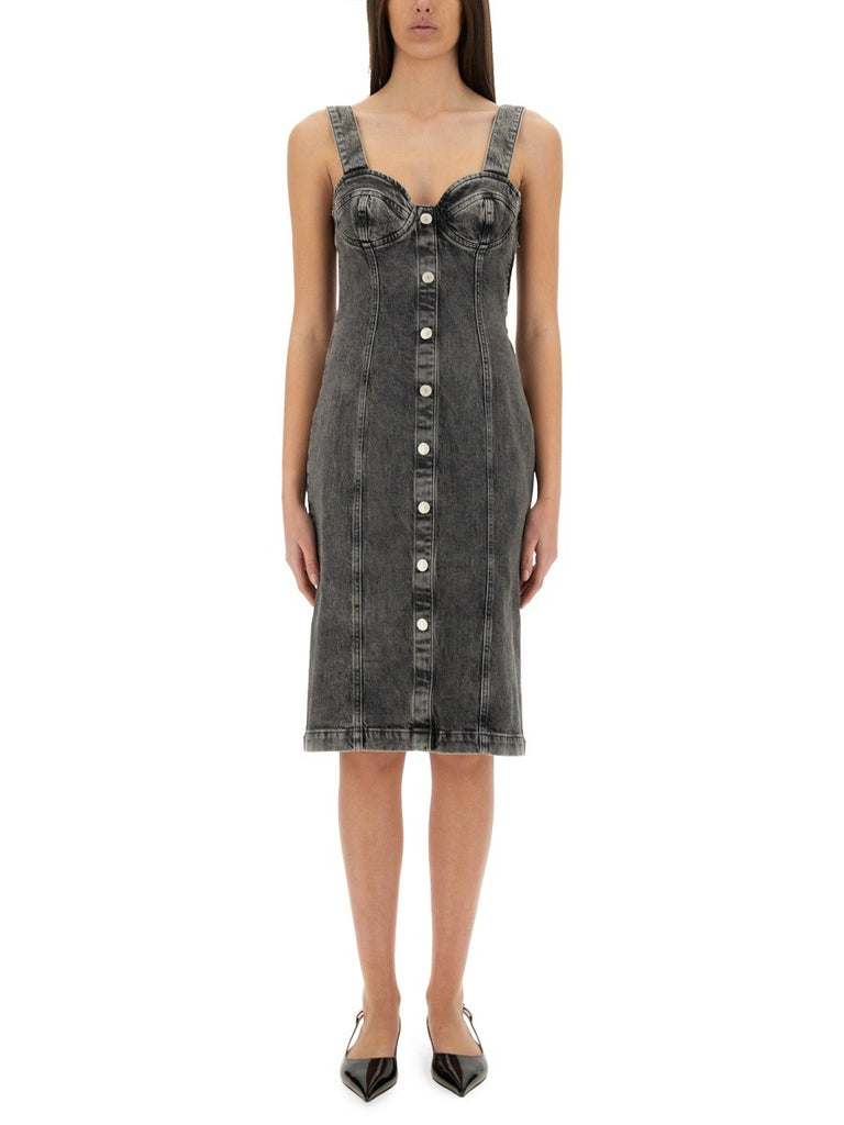 DENIM MIDI DRESS
