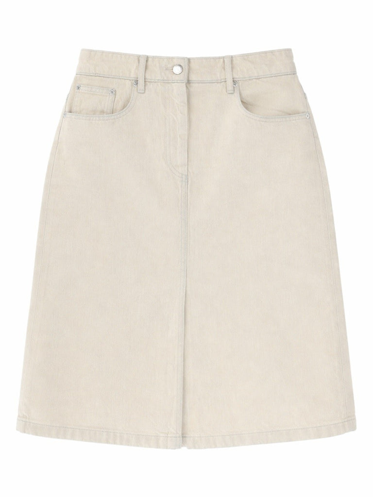 DENIM MIDI SKIRT